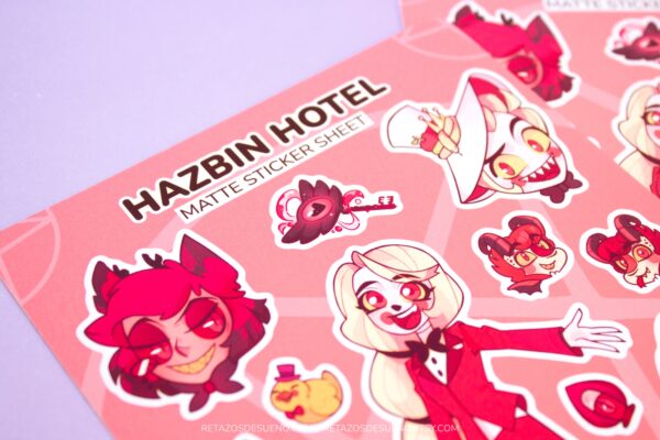 Hazbin Hotel. Vinilo mate.