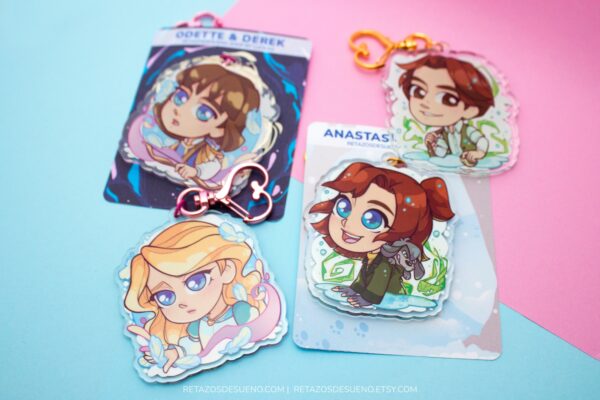 Llaveros Anastasia y La Princesa Cisne. - Imagen 2